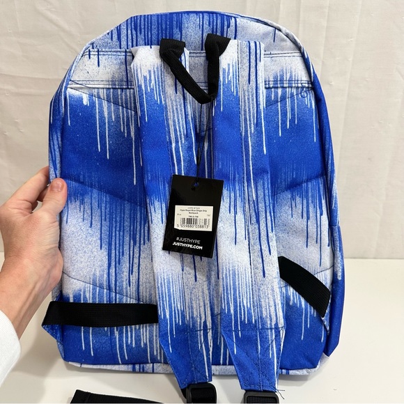 Hype. Unisex Single Drip Royal Blue Backpack - Picture 6 of 8